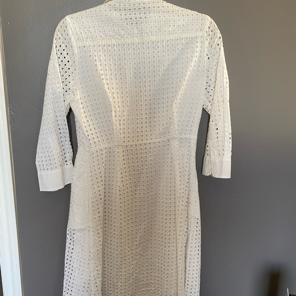 White cotton dress size S - Picture 2 of 4